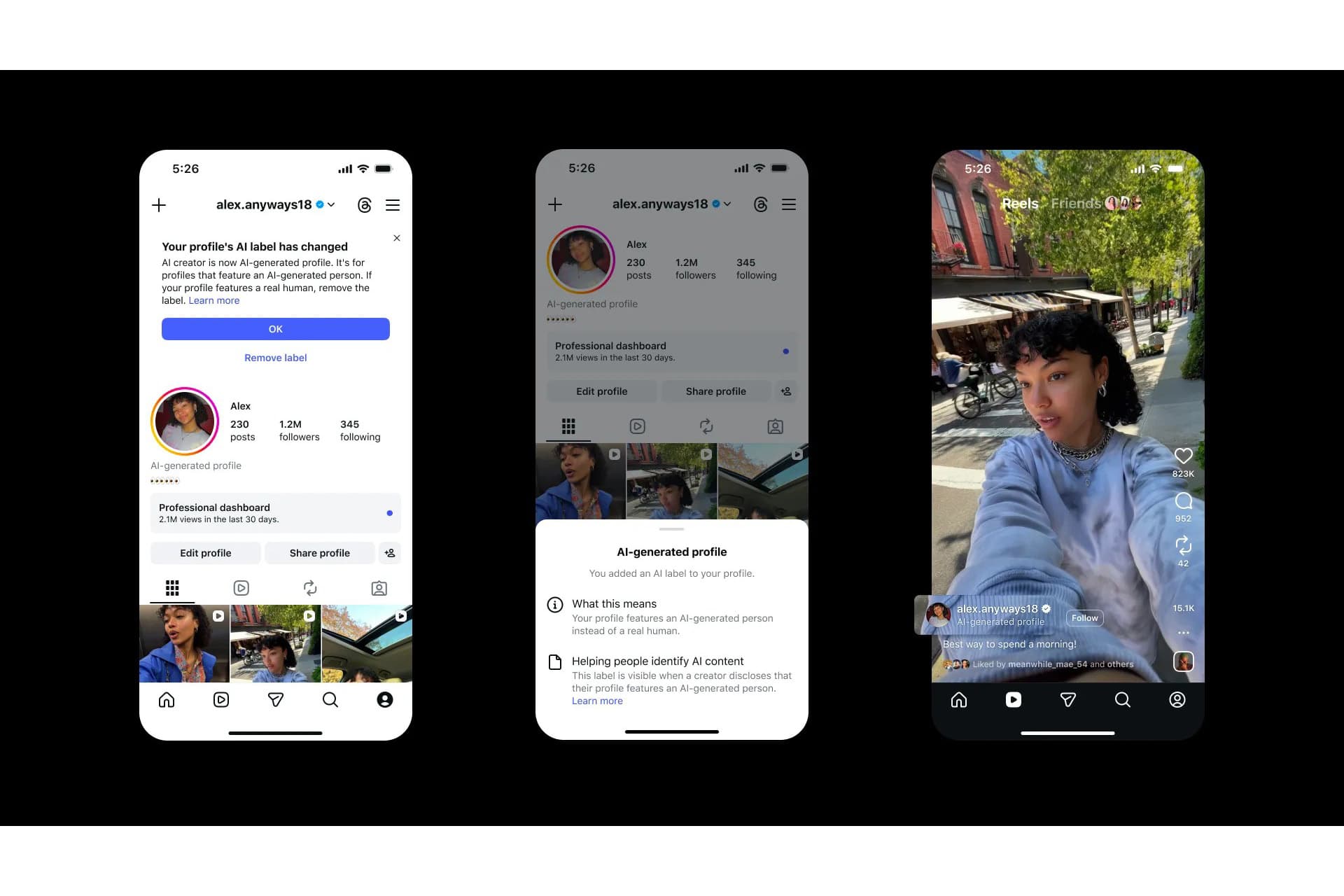 Instagram、AIクリエイターのラベル名表記を変更 非公開AIプロフィールに新たな制限を設ける