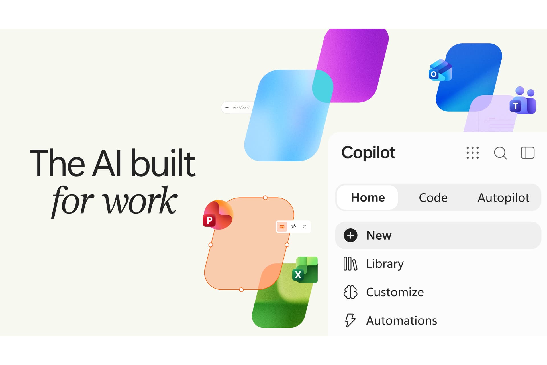 マイクロソフトが新Copilot発表、「Home」「Code」「Autopilot」を一体提供