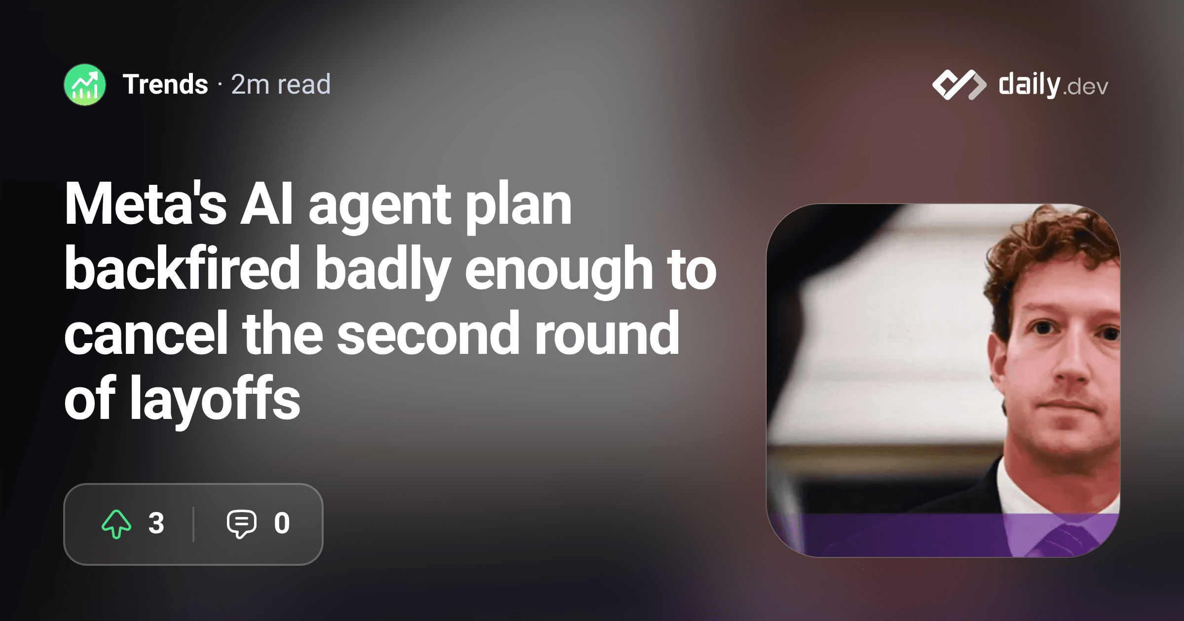 Meta's AI agent plan backfired badly enough to cancel the second round of layoffs