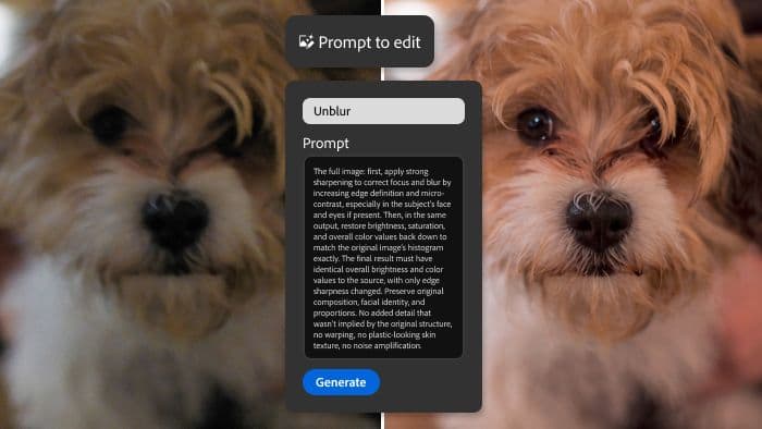 Nano Banana is now inside Lightroom. Prompt to Edit generates new images from an existing photo and a prompt