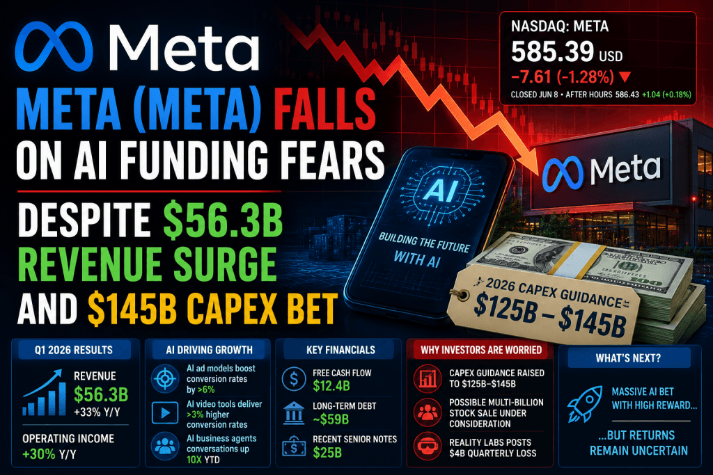 Meta (META) Falls on AI Funding Fears Despite $56.3B Revenue Surge and $145B Capex Bet - FX Leaders