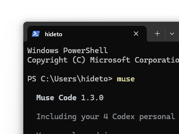 Metaのコーディングエージェント「Muse Code」がWindowsにネイティブ対応 ～WSLは不要／x64/ARM64にネイティブ対応、「PowerShell」に対応し管理者権限なしでインストール可能