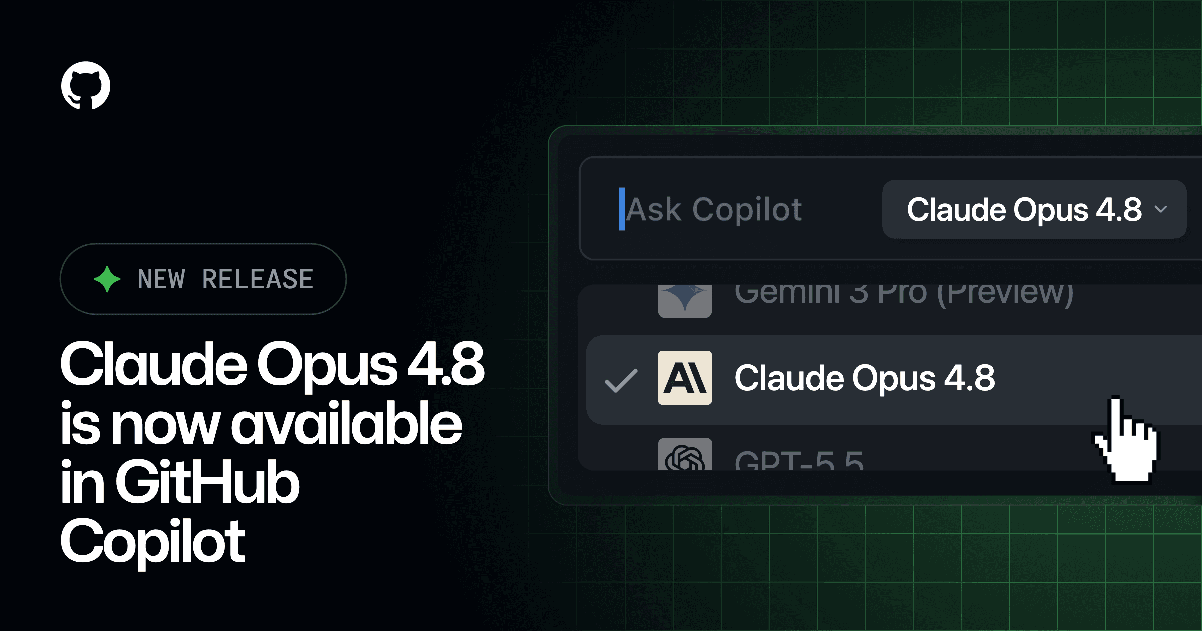 Claude Opus 4.8 is generally available for GitHub Copilot - github.blog