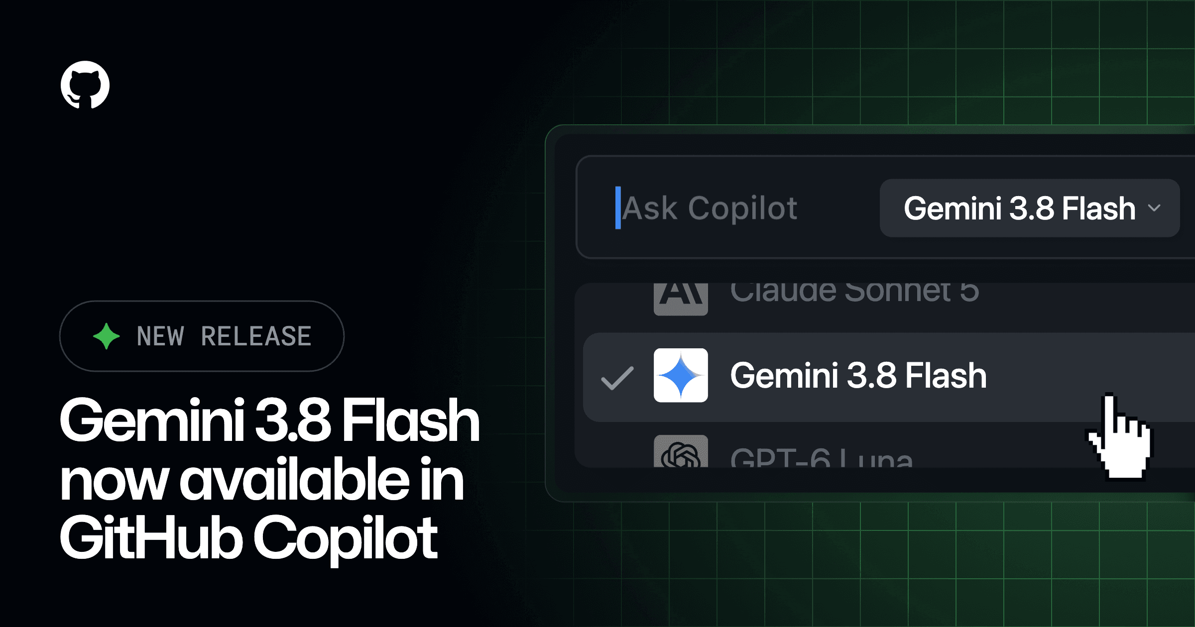 Gemini 3.8 Flash is now available in GitHub Copilot
