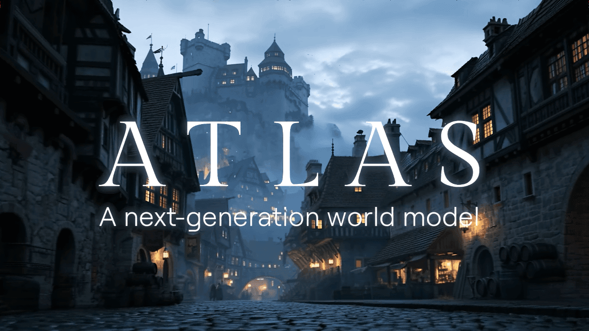 画像も動画も3D空間も生成可能な世界モデル「Atlas」が登場、「1枚の画像から3D空間を生成」「指示に忠実なカメラワーク」「1440pの動画生成」など多機能なモデル