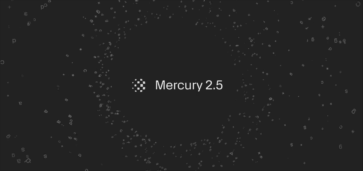 文章を「拡散」で高速生成するAIモデル「Mercury 2.5」登場、毎秒1107トークンの高速生成＆GPT-5.6 Luna級の性能を100万出力トークン当たり約120円で提供