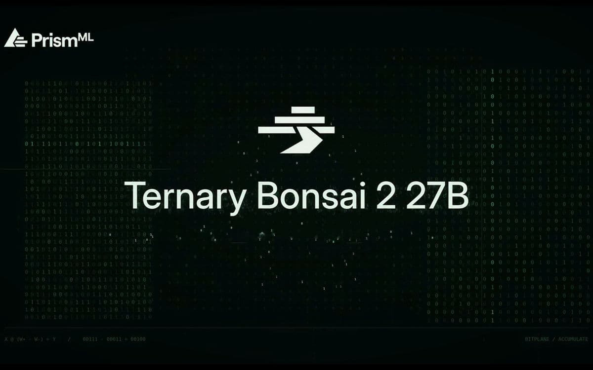 Qwen3.8 27Bを5.9GBまで小型化しつつ性能は98.2％維持したAIモデル「Ternary Bonsai 2 27B」が登場