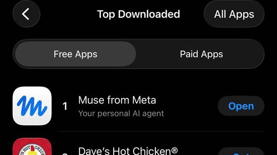 MetaのAIエージェントアプリ「Muse」が40日間で1000万ダウンロードを突破