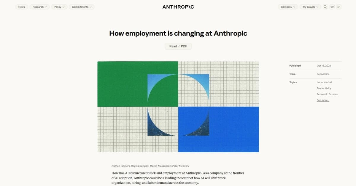 若手ITエンジニアの採用比率27％から9％へ Anthropicが人材に求める「2つの資質」