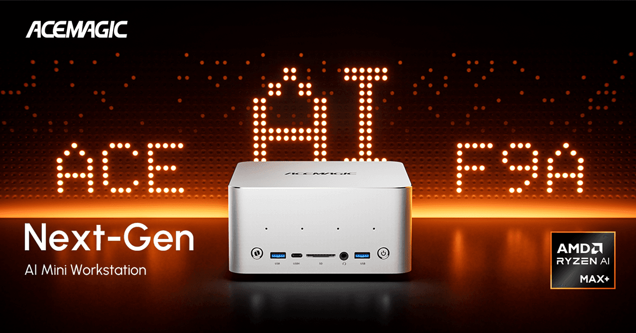 ACEMAGIC、Ryzen AI Max+ PRO 495搭載の小型AIワークステーション「F9A」を発表