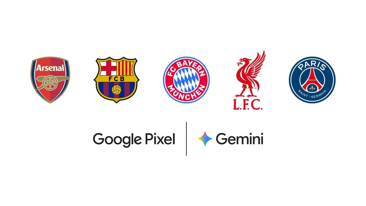 グーグル、GeminiとPixelで欧州5大サッカークラブと長期提携
