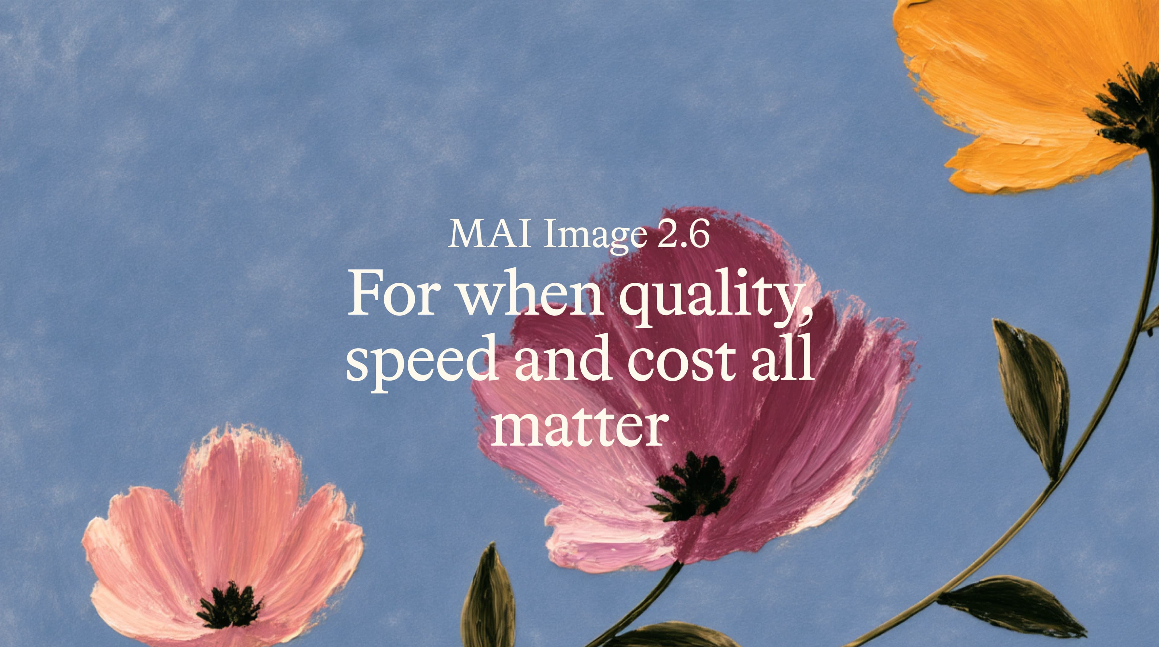 Pushing the quality-cost frontier with MAI-Image-2.6