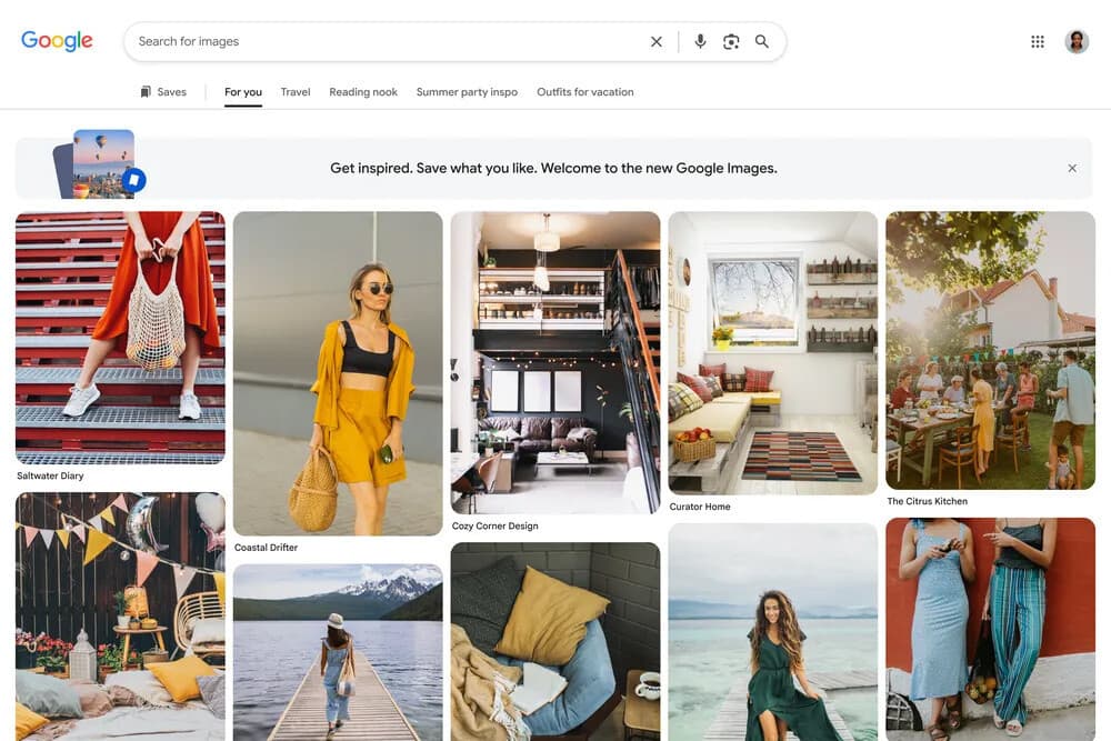 Google画像検索25周年、AI画像生成機能などを発表
