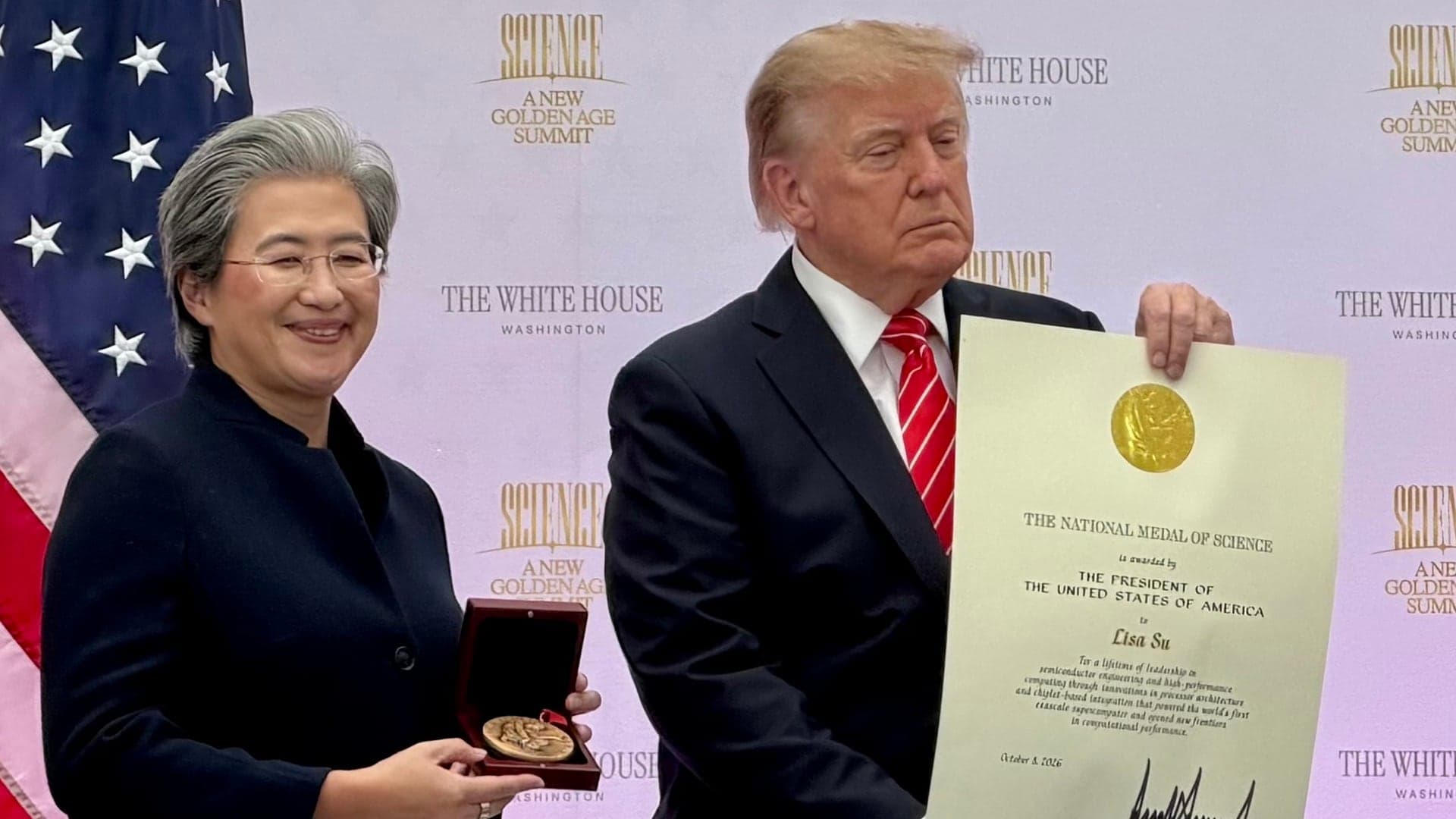 AMD CEO Lisa Su Receives National Medal of Science
