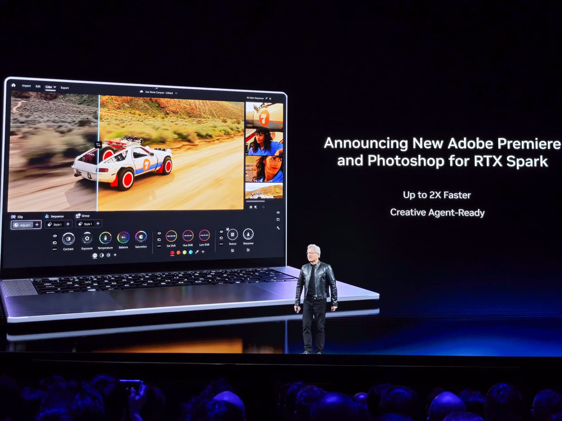 Adobe、PremiereのAI機能をRTXで2倍高速化。NVIDIAと協業拡大