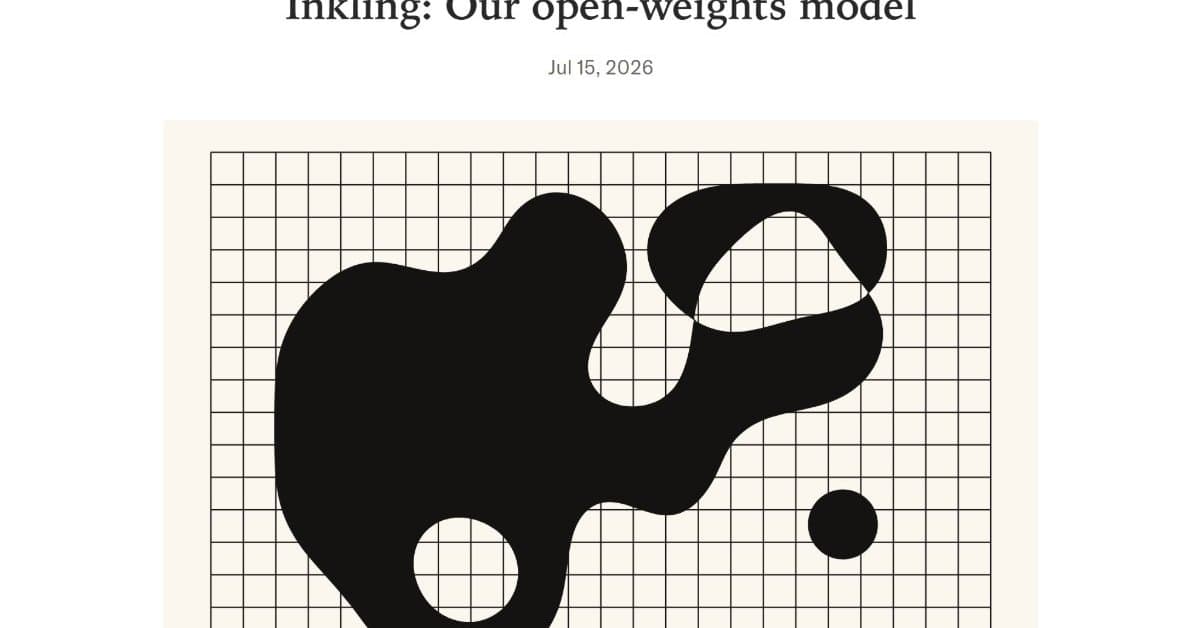 Thinking Machines、初のAIモデル「Inkling」公開──オープンウェイトで「自分のものにできる」基盤モデル