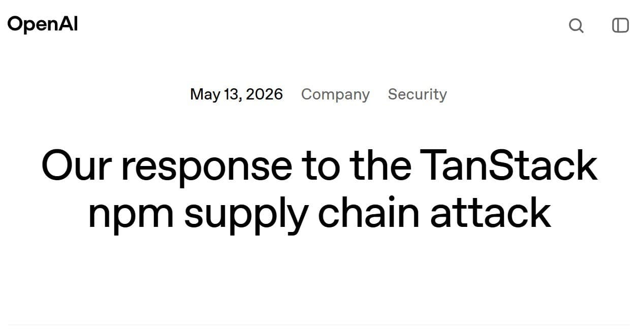 OpenAI、サプライチェーン攻撃で従業員2人の端末が侵害　macOSユーザーは6月12日までにアプリ更新を - ITmedia NEWS