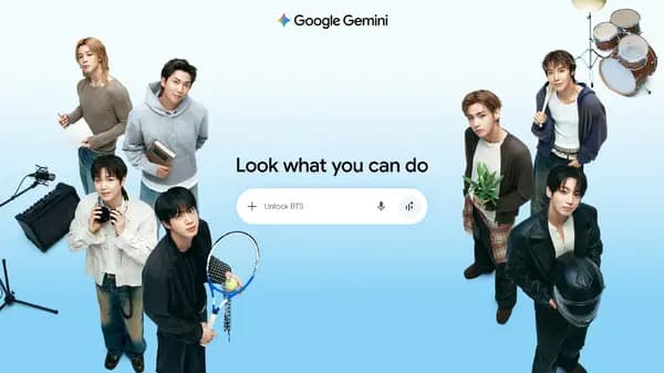 Google GeminiとBTSがコラボ、ファン用語含む韓国語コーチや愛用プロンプト例など 各メンバーの短編映像も公開