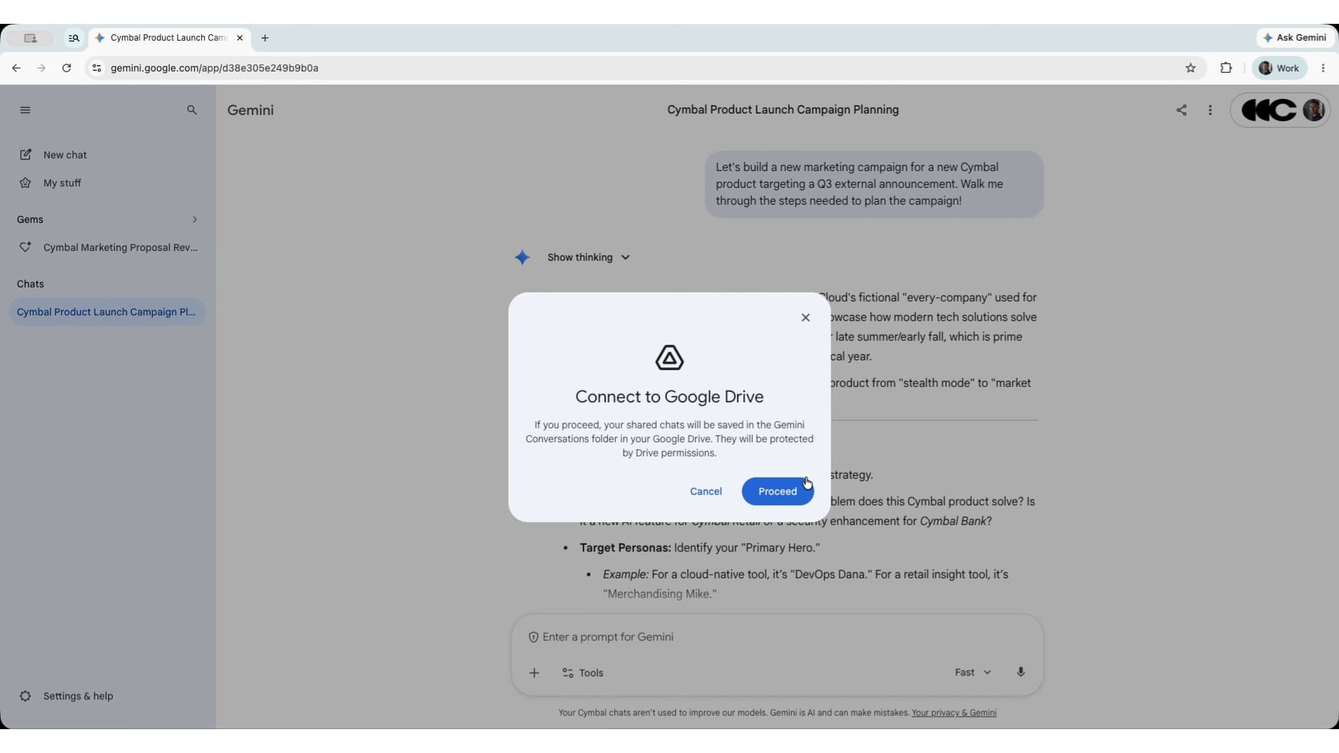 Google、「Gemini」の履歴を「Google ドライブ」で共有可能に
