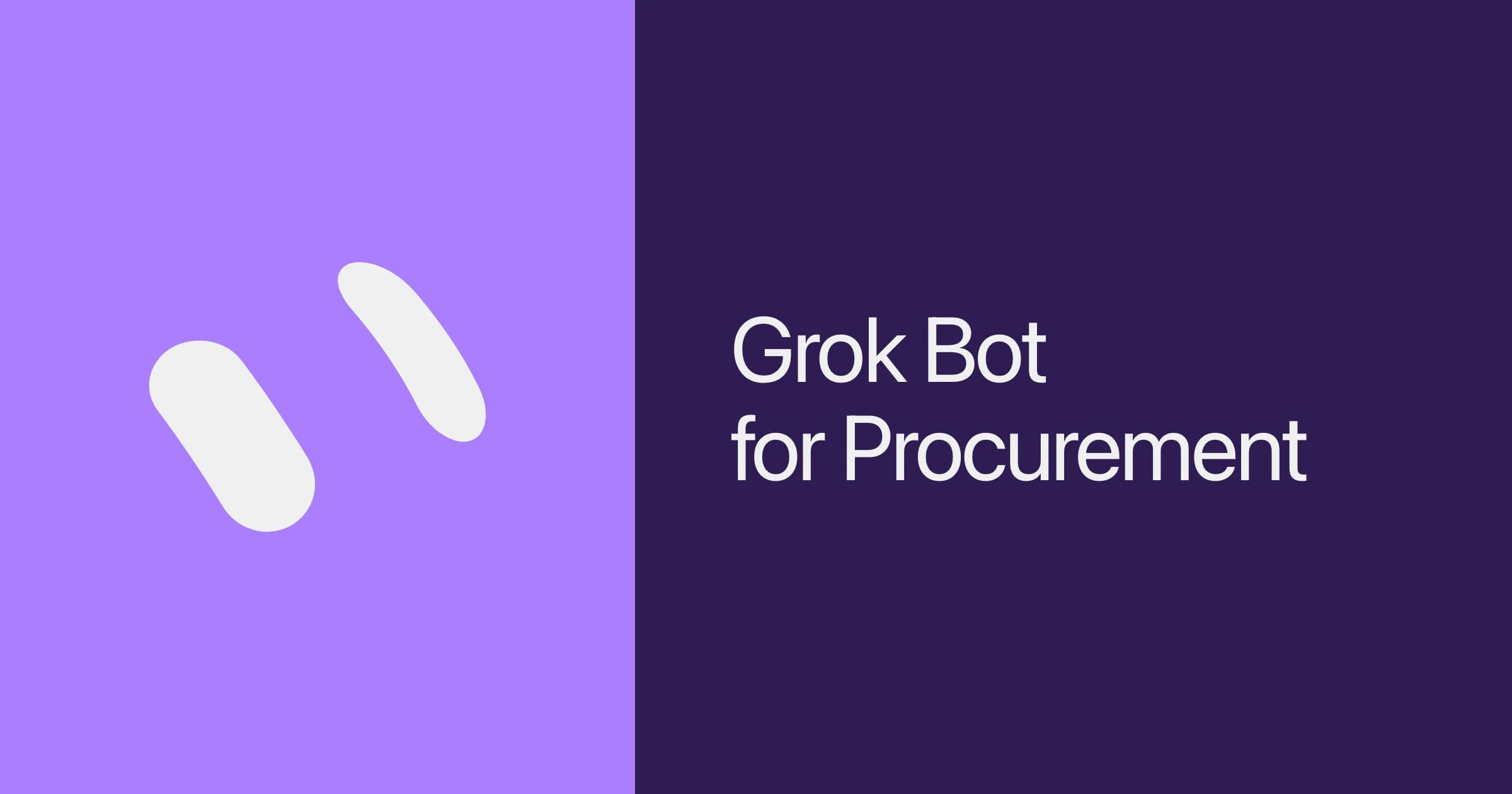 Setting Grok Bot loose on procurement