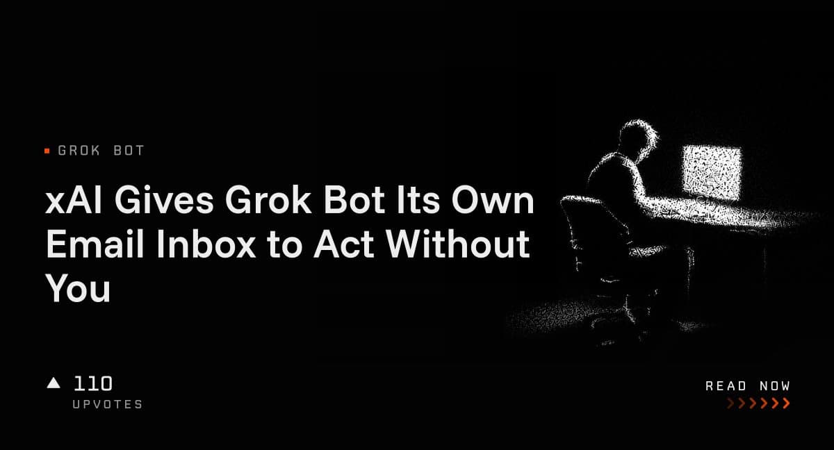 xAI Gives Grok Bot Its Own Email Inbox to Act Without You