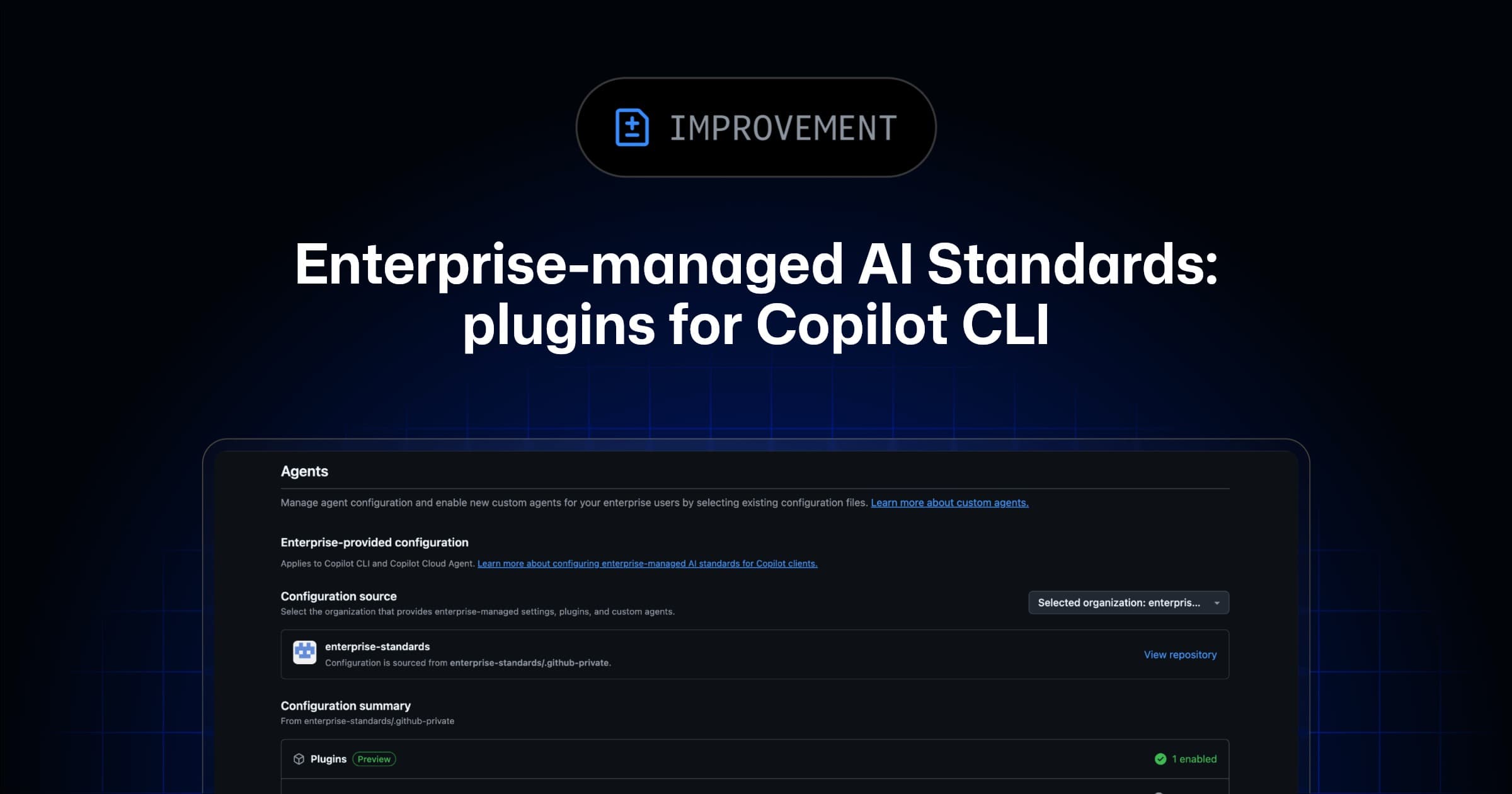Enterprise-managed plugins in GitHub Copilot CLI are now in public preview - The GitHub Blog