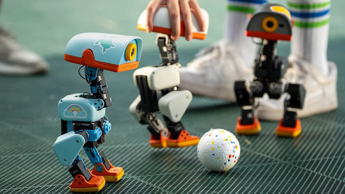 Pollen Robotics, a startup under Hugging Face, has announced 'Microduck,' a singing, gliding duck-shaped robot.