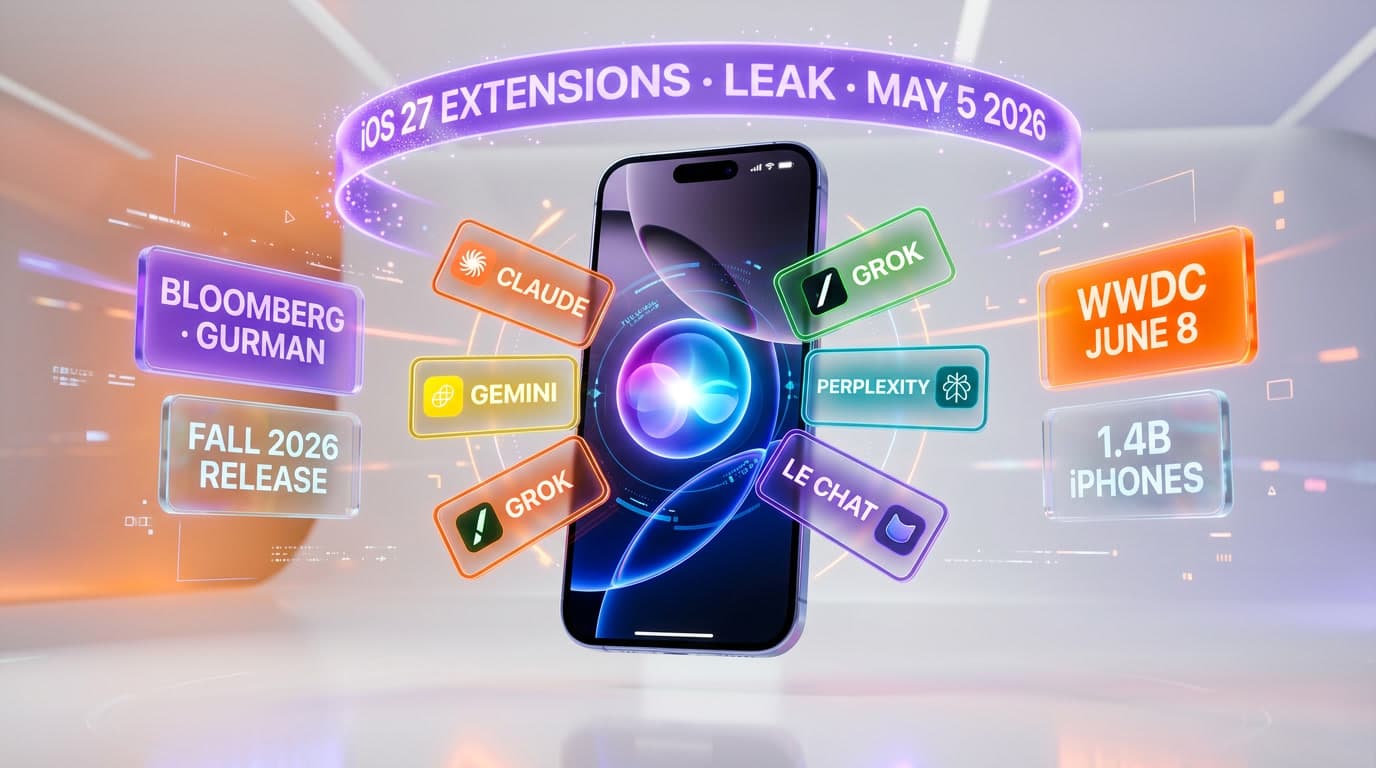 iOS 27 Quietly Replaces ChatGPT — 5 AI Models Coming to Siri - ThePlanetTools.ai