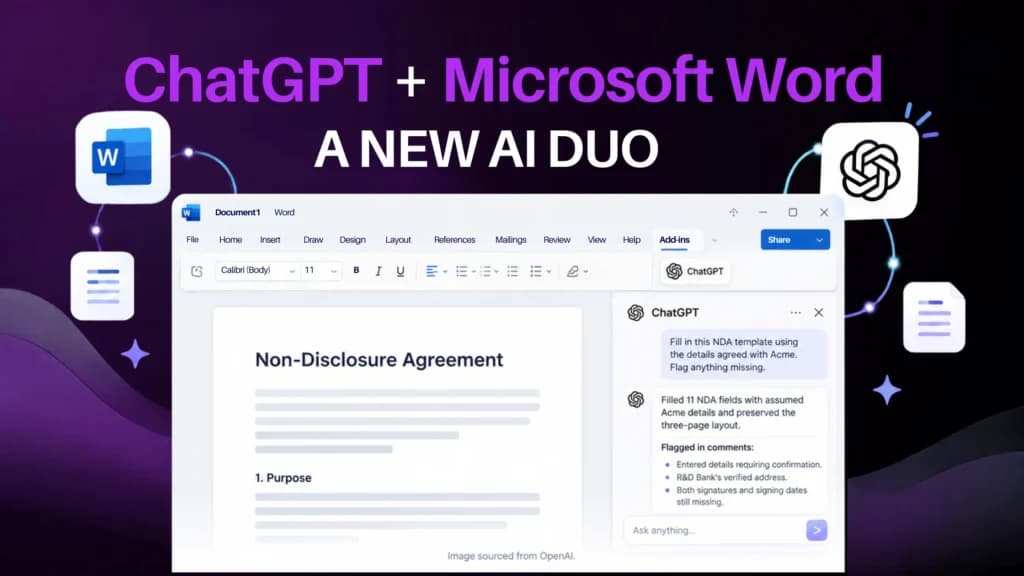 ChatGPT is coming directly to Microsoft Word with a native sidebar