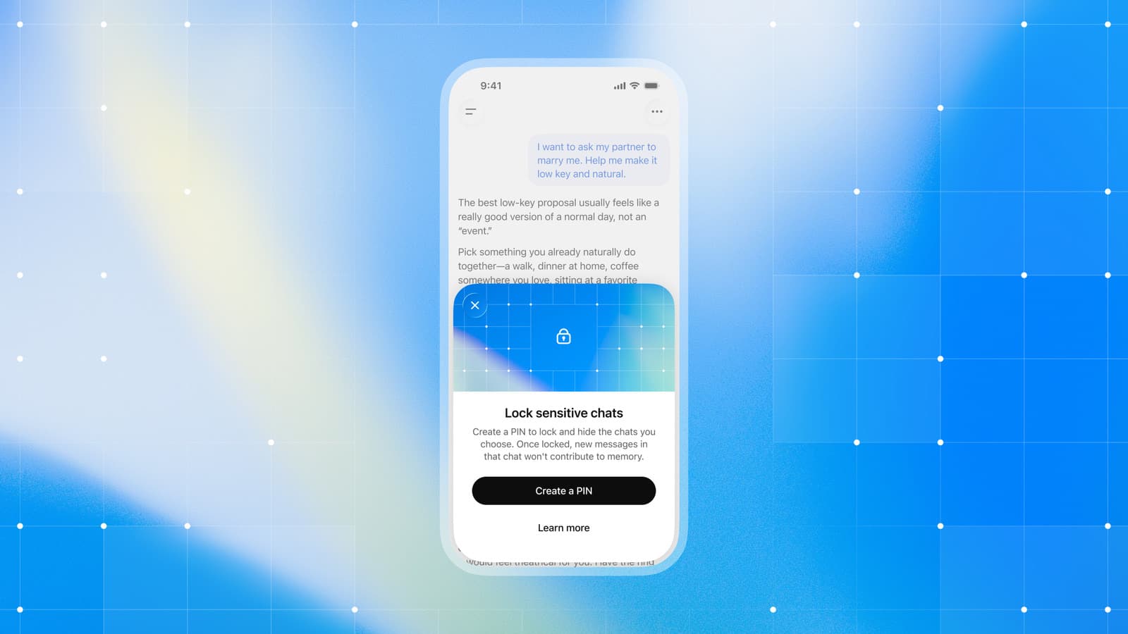 ChatGPT now lets you lock sensitive chats behind a PIN
