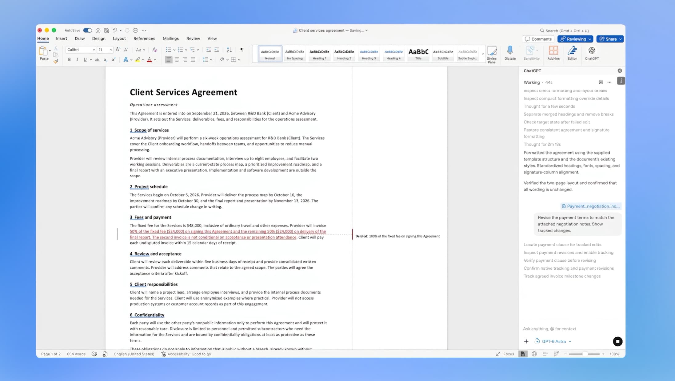 Microsoft Wordで「ChatGPT」が利用可能に 文書の作成や編集に対応
